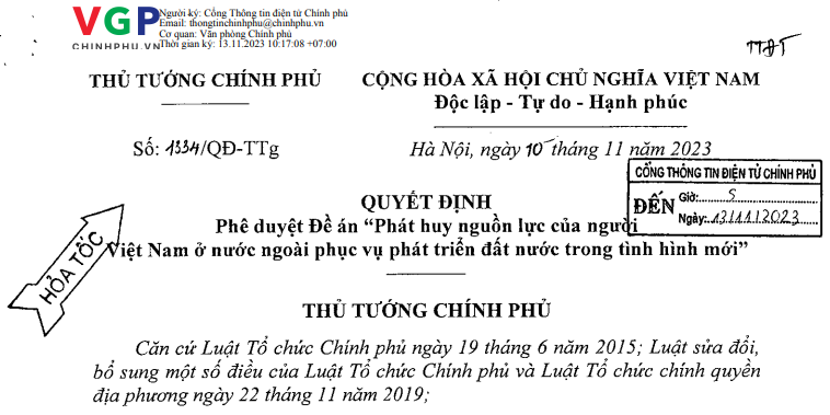 PHÂN TÍCH TỔNG QUÁT QUYẾT ĐỊNH 1334 CỦA CSVN